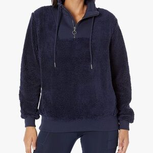 SWEATY BETTY Sherpa 1/4 Zip Long Sleeve Pullover Women’s Size Small